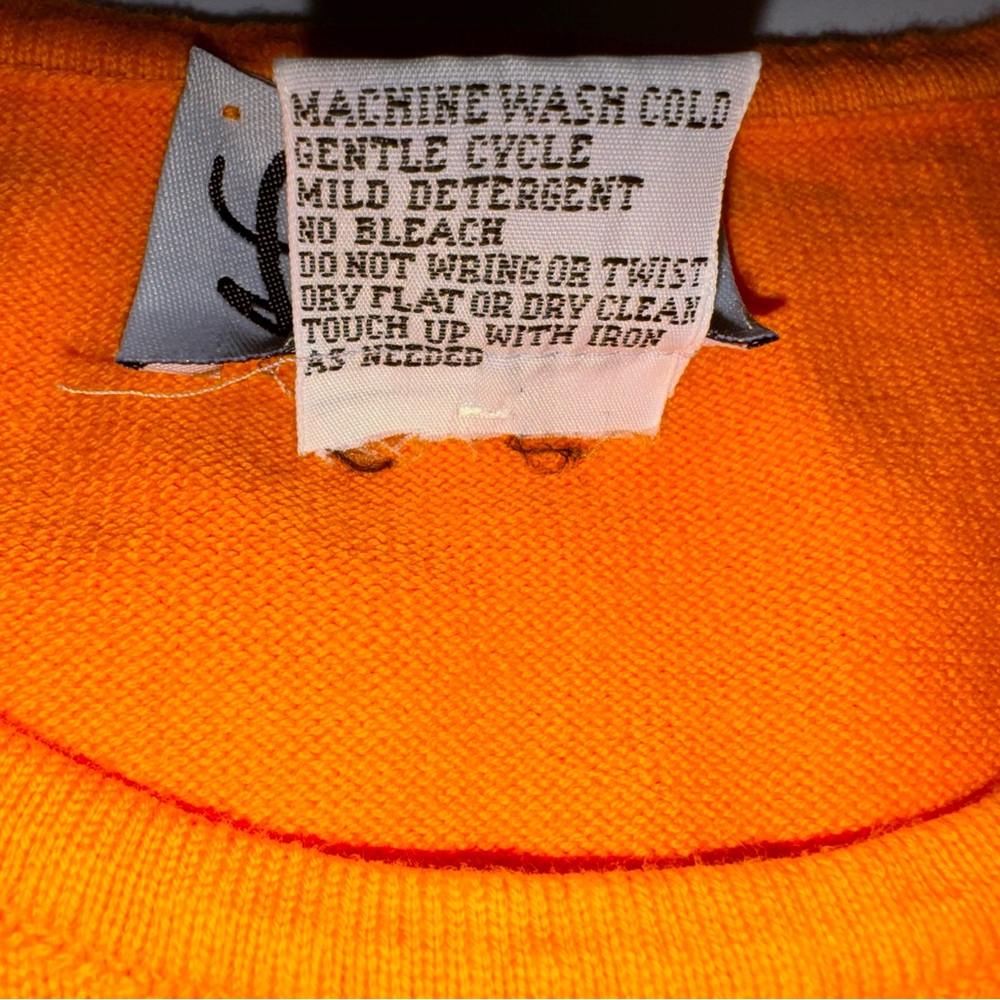 Lilly Pulitzer Sleeveless Cotton Tangerine Orange Sweater XL - Picture 9 of 9